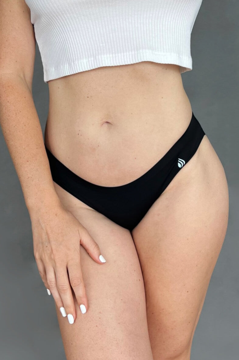 Jasmine Seamless Bikini - Onyx Black – comzywear